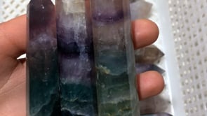 rainbow fluorite crystal point tower wand -Wholesale Crystals