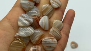 Stripe Agate Heart DIY Pendant Wholesale -Wholesale Crystals