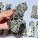 14 Pieces Pyrite Tower Points -Wholesale Crystals