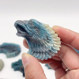 14 Pieces Trolleite Stone Eagle Head Carving -Wholesale Crystals