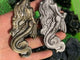 Gold&Silver Sheen Obsidian Mermaid Carving Wholesale -Wholesale Crystals
