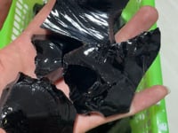 Raw Black Obsidian Quartz Stones -Wholesale Crystals