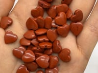 Mini Red Jasper Heart DIY Drill Hole Pendant Wholesale -Wholesale Crystals