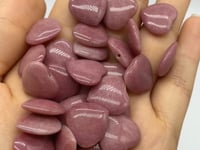 Mini Rhodonite Heart DIY Pendant Drill Hole Wholesale -Wholesale Crystals