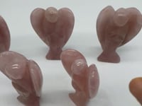 4in Large Rose Quartz Angel Carving Wholesale -Wholesale Crystals