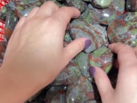 Dragon Blood Stone Large Heart Crystal Wholesale