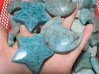 Natural Amazonite Star Moon Closeout