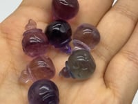 Mini Rainbow Fluorite Carving Pumpkin Wizard Wholesale -Wholesale Crystals