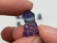 Mini Baby Buddha Rainbow Fluorite Carving Wholesale -Wholesale Crystals
