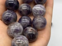 Chevron Amethyst Sphere Ball