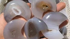 Natural Geode Agate Crystal Moon Wholesale -Wholesale Crystals