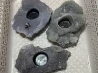 3 Pieces Large Crystal Cluster Candle Holder -Wholesale Crystals