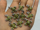 Peridot Round Cut Faceted Stone Pendant Charm Wholesale -Wholesale Crystals