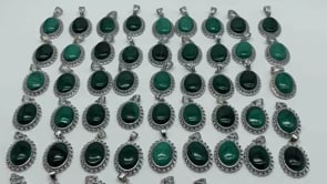 51 Pieces Malachite Charm Pendant
