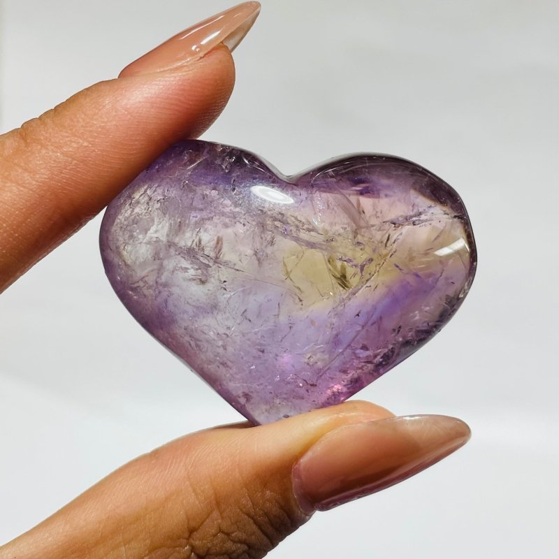152 Pieces Small Ametrine Heart Crystal -Wholesale Crystals