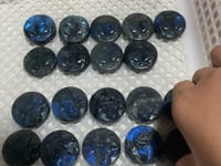 19 Pieces Labradorite Taurus & Gemini Carving -Wholesale Crystals