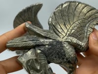 2 Pieces Pyrite Eagle Carving -Wholesale Crystals