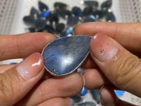 62 Pieces Blue Labradorite Pendant Charm -Wholesale Crystals