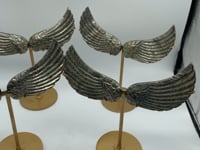 4 Pairs High Quality Pyrite Angel Wing With Stand -Wholesale Crystals