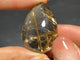 Titanium Gold Rutile Quartz Teardrop Pendant -Wholesale Crystals