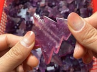 Dark Purple Fluorite Pine Tree Christmas Tree Wholesale -Wholesale Crystals