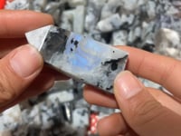 Natural Rainbow Moonstone Four-Sided Tower Points Wholesale -Wholesale Crystals