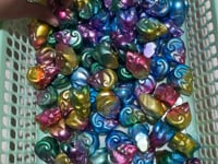 Colourful Aura Pyrite Shofar Skull Horned Devil Carving Wholesale -Wholesale Crystals