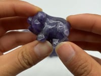 Chevron Amethyst Pig Carving Animal Wholesale -Wholesale Crystals