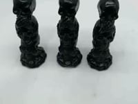 Obsidian Three Wise Monkeys Skull Wholesale -Wholesale Crystals