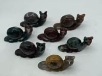 Beautiful Large Ocean Jasper Snails Carving Wholesale -Wholesale Crystals