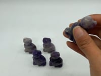 Chevron Amethyst Cat Carving Wholesale -Wholesale Crystals