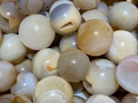 Beautiful Yellow Druzy Agate Geode Smile Open Mouth Agate Sphere Ball Wholesale -Wholesale Crystals