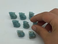 Mini Caribbean Calcite Wolf Carving Wholesale -Wholesale Crystals