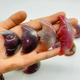 16 Pieces Beautiful Red Agate Moon Face -Wholesale Crystals