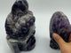 2Pieces Chevron Amethyst Indian Skull Carving -Wholesale Crystals