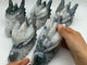 5 Pieces Large Moss Agate Dragon Head Carving