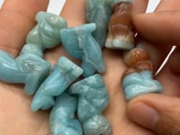 Mini Caribbean Calcite Cat Carving Wholesale -Wholesale Crystals