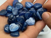 Mini Blue Kyanite Heart DIY Pendant Wholesale
