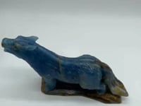 High Quality Large Blue Onyx Wolf Carving -Wholesale Crystals