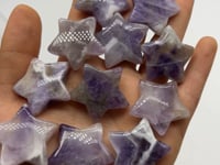 1.2in(30mm) Chevron Amethyst Star Wholesale -Wholesale Crystals