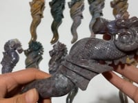 11 Pieces Ocean Jasper Seahorse Carving -Wholesale Crystals