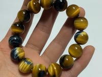 High Grade Gold Blue Tiger Eye Flash Bracelet (HGUB02) -Wholesale Crystals