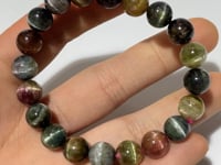High Grade Rainbow Cat's Eye Tourmaline Bracelet (HGUB06) -Wholesale Crystals
