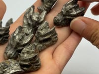 Mini Pyrite Dragon Head Carving Wholesale