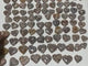 91 Pieces High Quality Sakura Flower Agate Heart