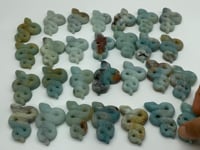 28 Pieces Blue Caribbean Calcite Snake Carving -Wholesale Crystals