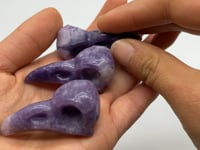 Lepidolite Crow Skull Carving Wholesale -Wholesale Crystals