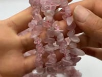 Deep Pink Madagascar Rose Quartz Chip Bracelet Wholesale -Wholesale Crystals