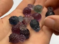 Mini Rainbow Fluorite Pineapple House Carving Wholesale -Wholesale Crystals