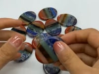 7 Chakra Thumb Worry Stones Wholesale -Wholesale Crystals